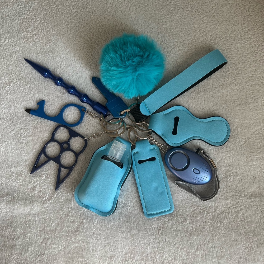 💙Baby Blue Safety Keychain Set💙